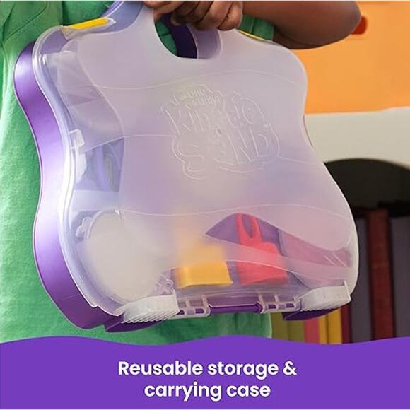 NWT Spin Master Kinetic Sand Variety Case 2lbs with Tools & Storage Toy Set Kids - Picture 5 of 7